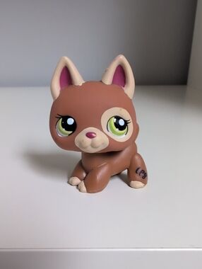 Littlest Pet Shop German Shepherd #1362 Authentic Hasbro Collectible Figure